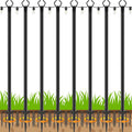 AILBTON 8 Pack 10Ft String Light Poles,Light Poles for Outside String Lights,Outdoor Light Poles with Fork,Metal Pole Stand for Patio,Backyard,Deck