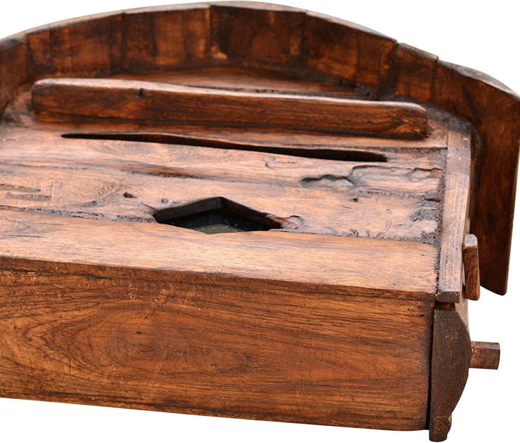 Wooden Cabin mailboxes for Outside, Vintage Mailbox Wall Mount, Rainproof Post Box Small Hanging Suggestion Box House Decor 14 x 6 x 10 Inch