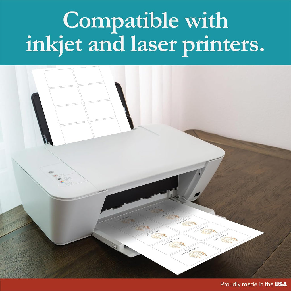 Premium Label Supply White Sticker Product/Shipping Labels – 3' x 2' – Laser/Inkjet Compatible – (10 per Sheet), 1000 Sheets – 10,000 Total Adhesive Labels
