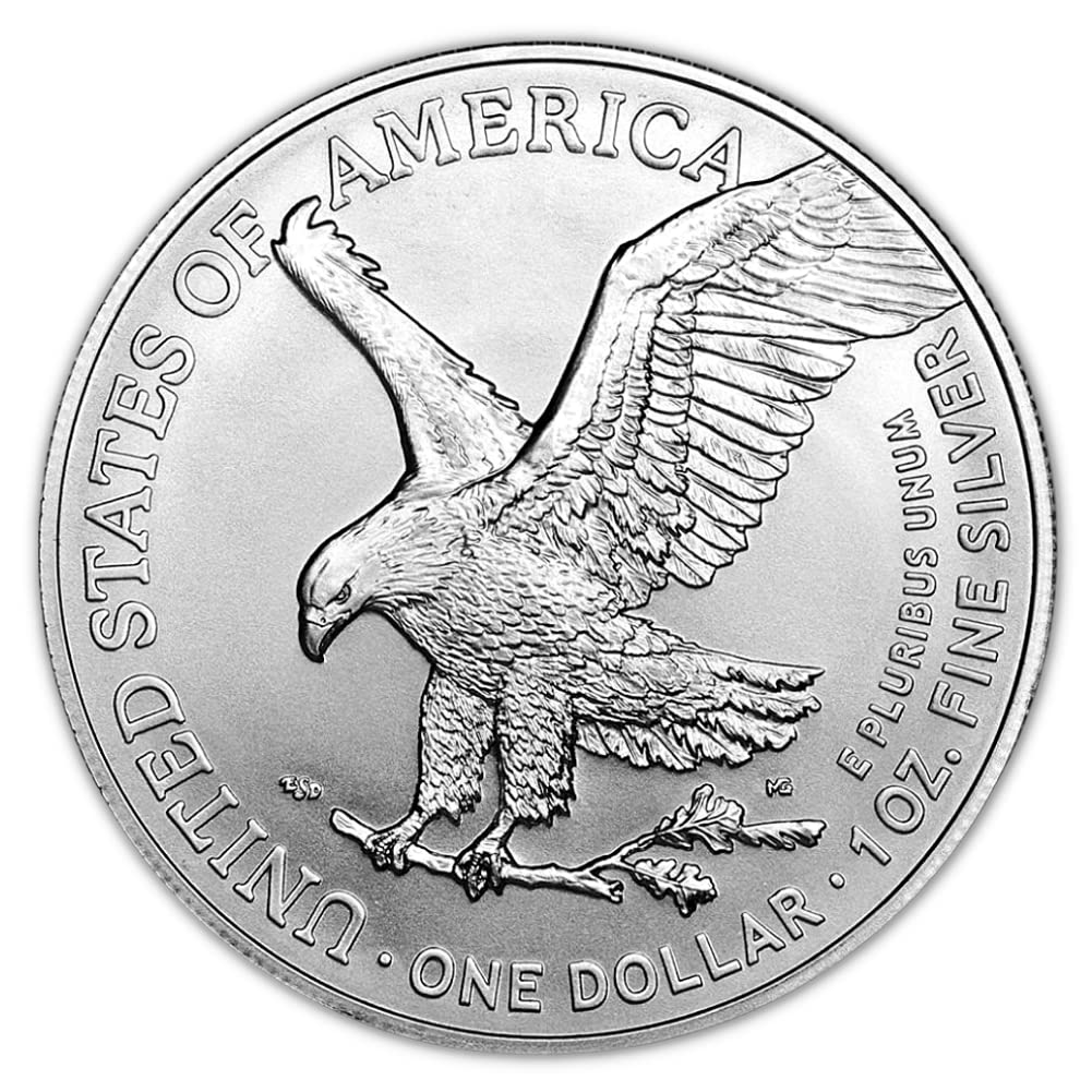 1986 - Present (Random Year) Lot of (10) 1 Ounce Silver American Eagle Coins Brilliant Uncirculated (Type 1 or 2) in Original United States Tube with Certificates of Authenticity $1 Seller BU