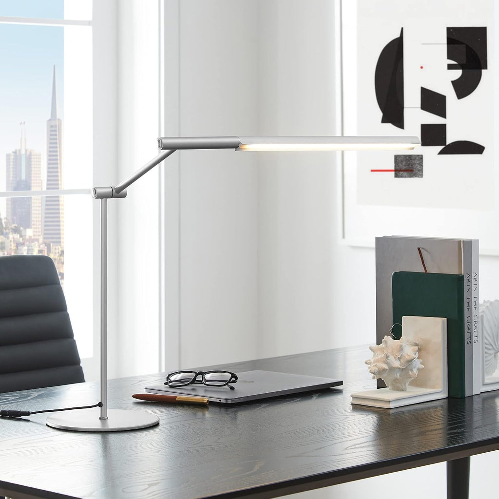 Lite Source Tilla 23 1/4' High Silver Adjustable Arm LED Desk Lamp