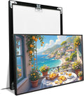 Italian Amalfi Coast Lemon Tree Garden Mediterranean Wall Art Travel Poster | Metal Framed canvas, for resort suites, mediterranean style, guest suite decor, mediterranean vacation vibe