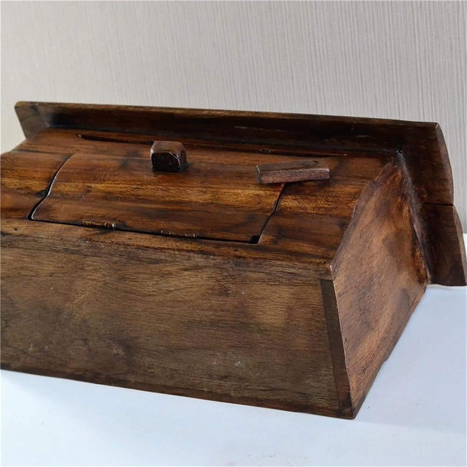 Letterbox Mailbox Dropbox Postbox Wooden Outdoor Mailbox Wall Mounted Newspaper Letter Box Creative Post Box for Home Decor Letter Box Mailboxes Post Box