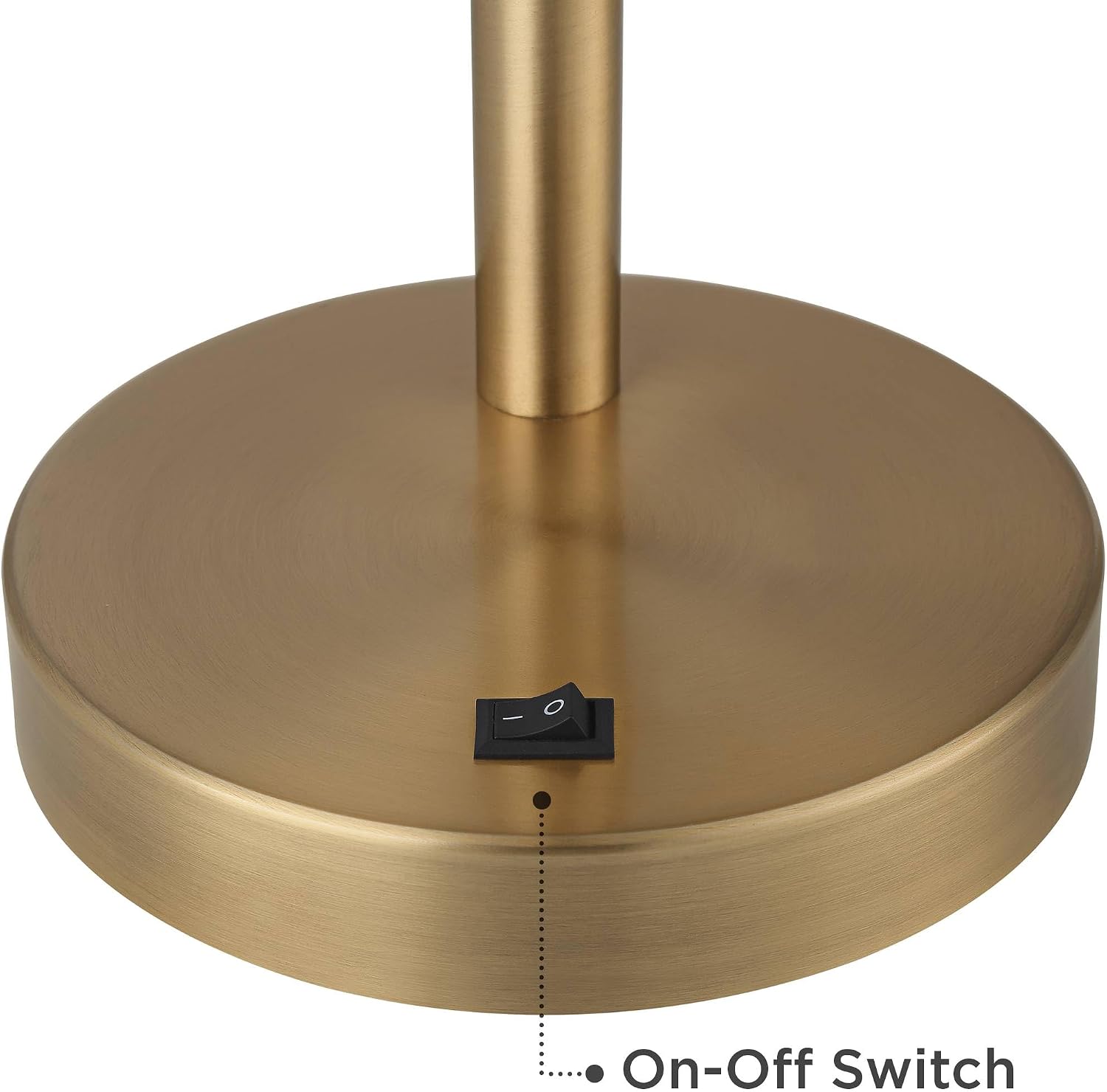 360 Lighting Sully 23 1/2' High Small Industrial Modern Desk Lamps Set of 2 Double USB Ports Adjustable Gold Brass Finish Metal Shade Home Office Living Room Charging Bedroom Bedside Nightstand