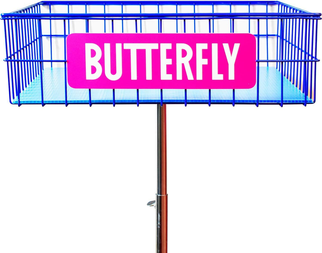 Butterfly Ball Trainer – Table Tennis Ball Holder for Training – Four Wheels Allow the Ball Trainer to Easily Move Around with You – Adjustable Height – Locking Wheels