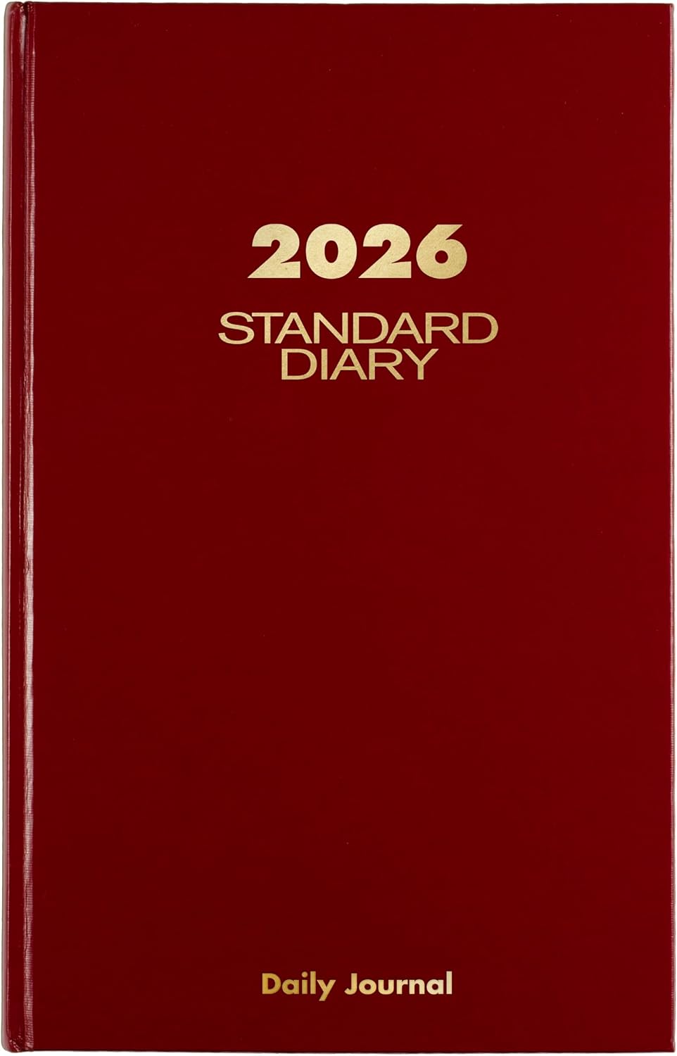 AT-A-GLANCE 2026 Diary, Daily, Standard Diary & Address Notebook, 7-3/4' x 12', Large, Hardcover, Red (SD3771326)