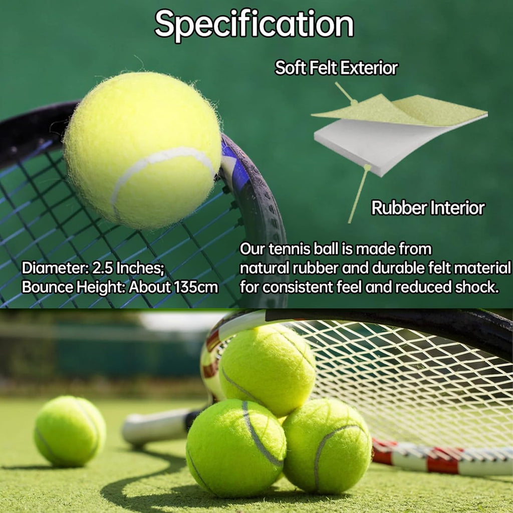 Magicorange Tennis Balls, Advanced Training Tennis Balls Practice Balls, Pet Dog Playing Balls, Come with Mesh Bag for Easy Transport, Good for Beginner Training Ball