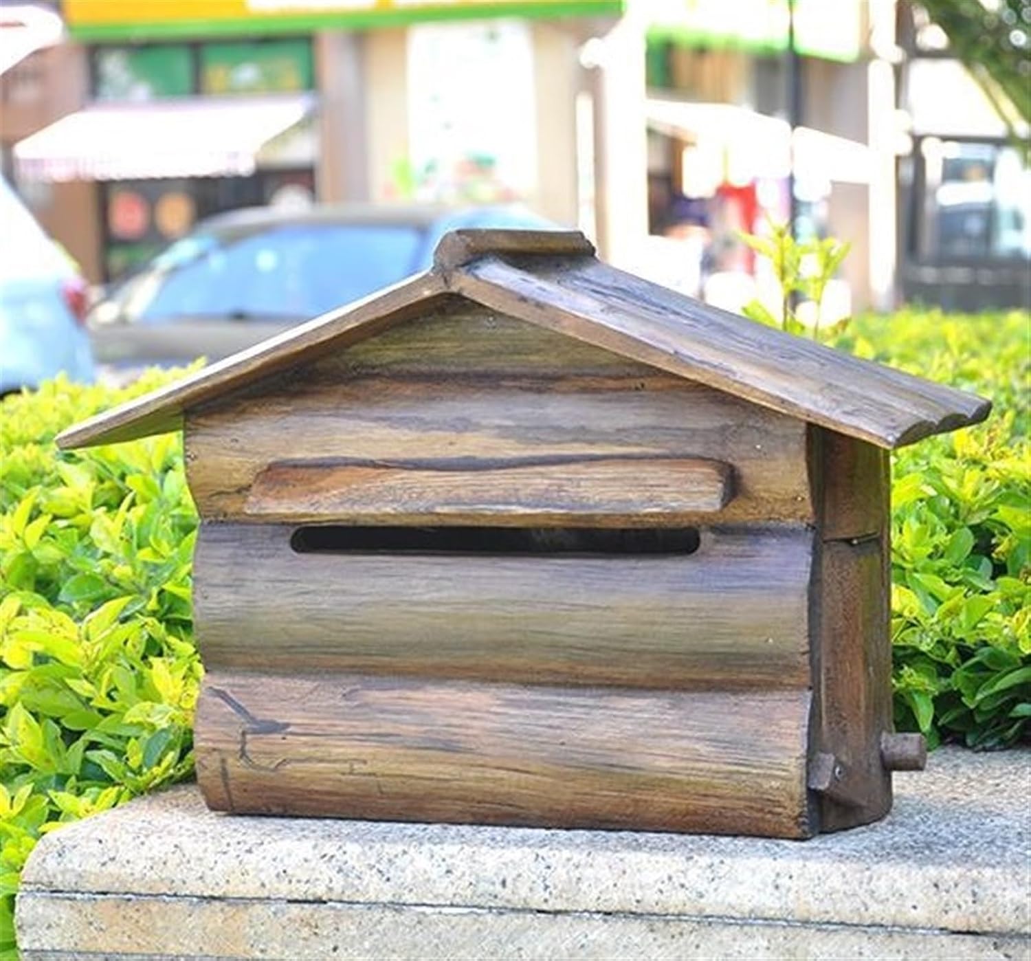 Modern Delivery Letterbox Wall Mounted Post Box Vintage Postbox Mailboxes Wooden Drop Box for Home Outdoor Porch Decor Letter Post Mail ?Outdoor