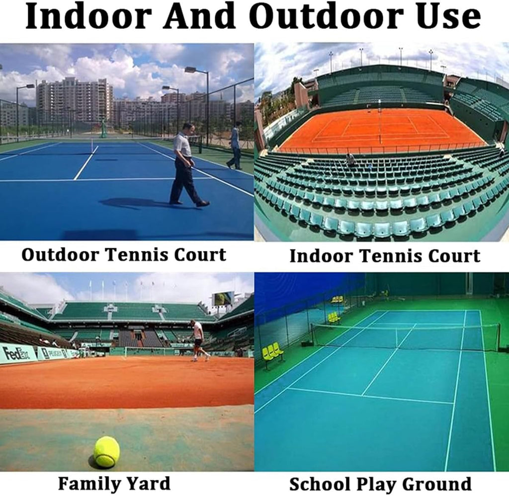 Portable Tennis Rebound Net, 9.6x7' Rebound Wall Multi-Sport Training Equipment for Tennis & Racquet Sports Ball Backboard, Jumbo Tennis Training for Indoor & Outdoor