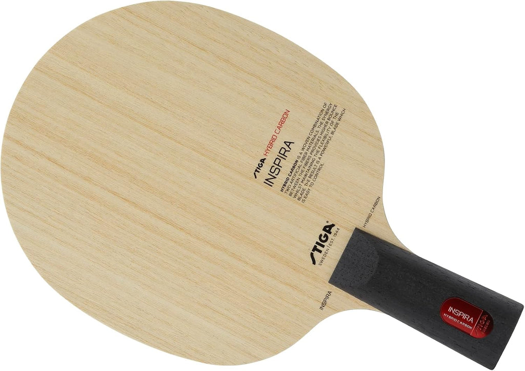 STIGA Inspira Hybrid Carbon Table Tennis Blade, Offensive Professional Blade with Maximum Control & Power