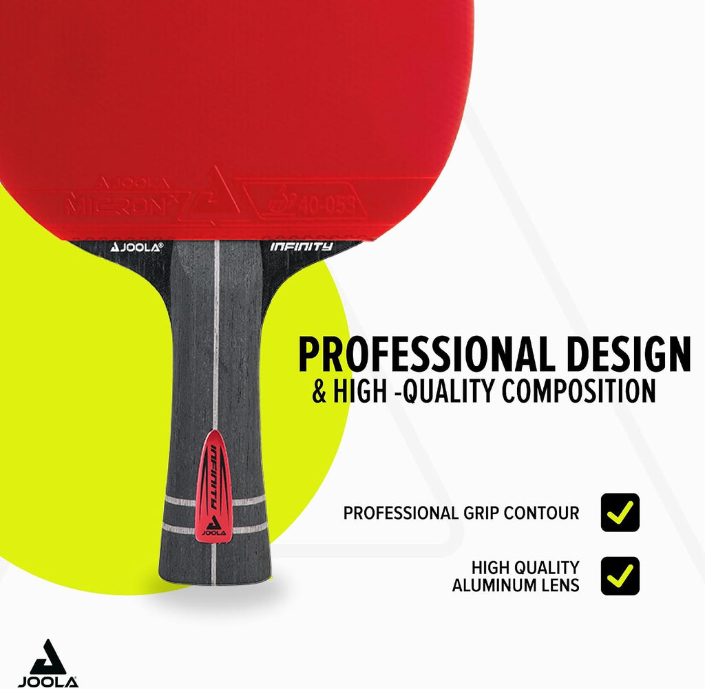 JOOLA Table Tennis Bat Infinity ITTF Approved Professional Carbon Table Tennis Bat for Advanced Players - with High-Tech Fibre, 7-Layer Bat Blade