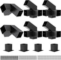 Heavy Duty 30°Slanted Roof Wall Mount 4x4 Pergola Bracket Kit,Angled Construction Pergola Hardware for Outdoor Wood Pergolas, Gazebo, Sheds