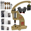 DK98 Upgraded Have Duty Hand Press Grommet kit with Eyelet Punch Tool kit.3 Dies and 1500 Pcs Grommets for Fabric tarps Curtains Paper Leather and Canvas