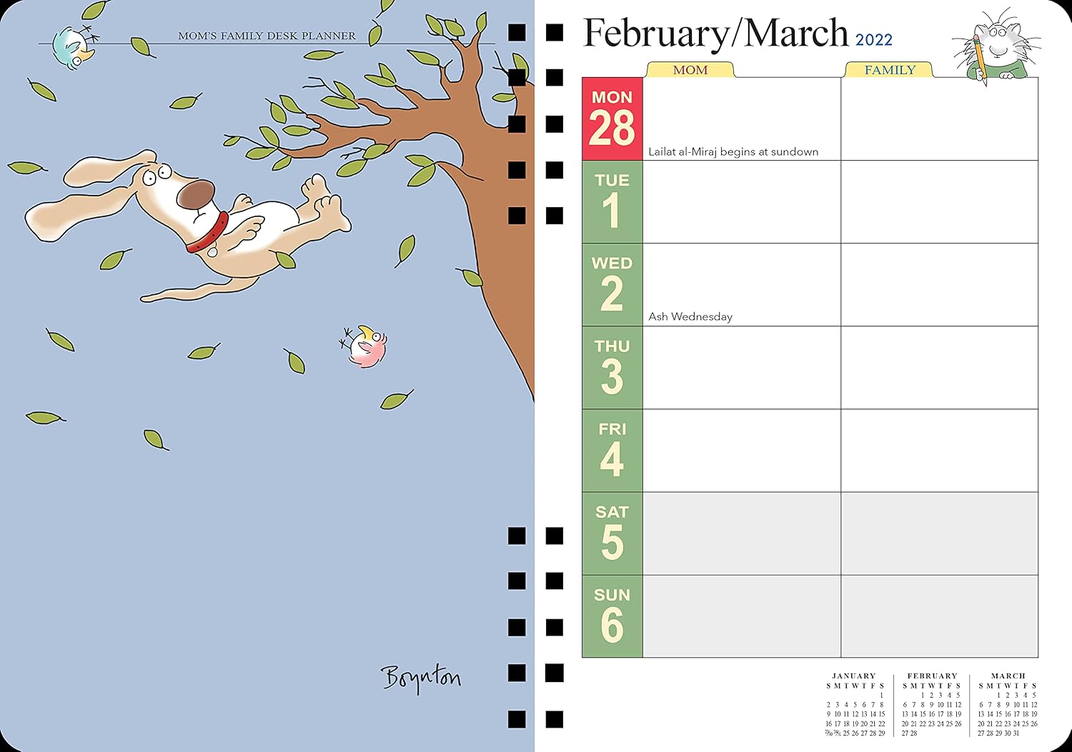 Mom's Family Desk Planner 2022