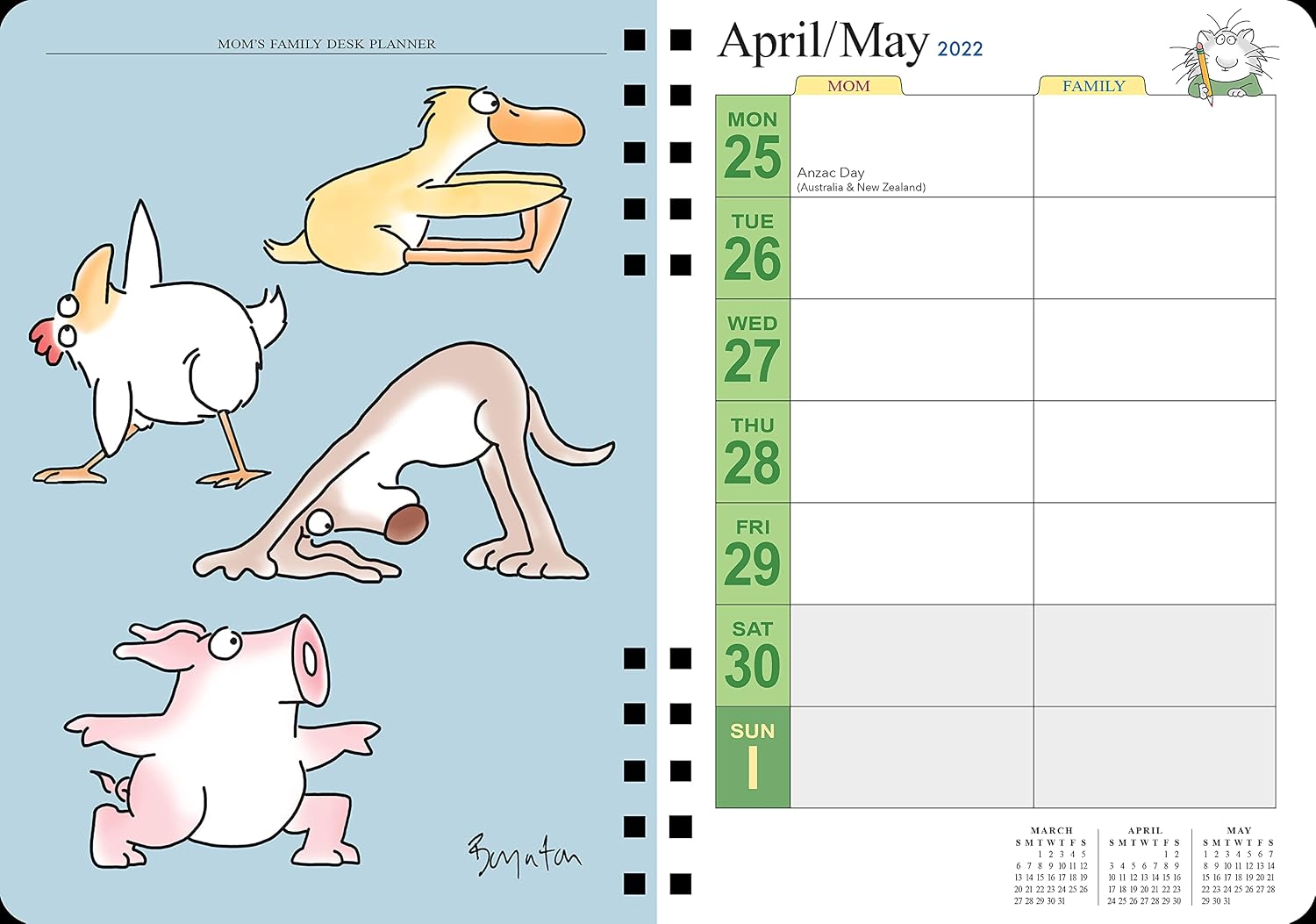 Mom's Family Desk Planner 2022