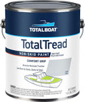 TotalBoat TotalTread Non-Skid Deck Paint, Marine-Grade Anti-Slip Traction Coating for Boats, Wood, Fiberglass, Aluminum, and Metals (Light Gray, Gallon)