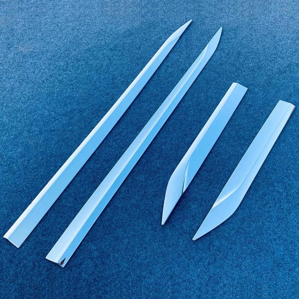 ITrims for Toyota VENZA 2020 2021 Side Door Body Molding Streamer Protector Cover Trim 4PCS ABS Plastic Exterior Car Accessories Decorations Glossy