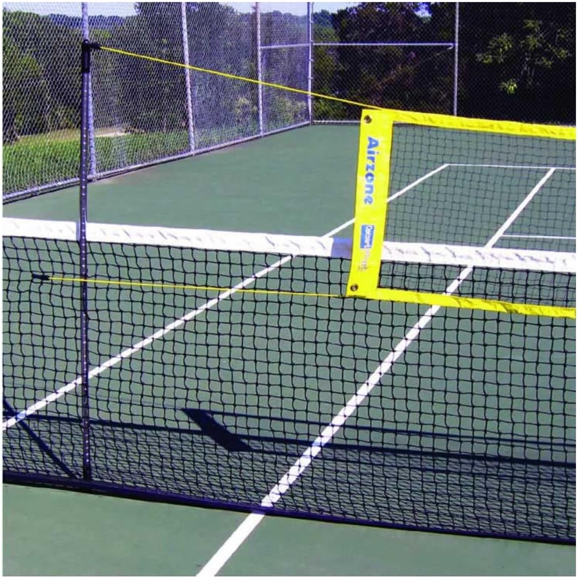 Airzone System - Tennis Target System & Training Aid | Portable & Lightweight | Adjusts up to 7 Ft | Quick Set-Up No Tools Needed | Weather-Resistant | Stop Hitting Balls Into the Net | Bag Included