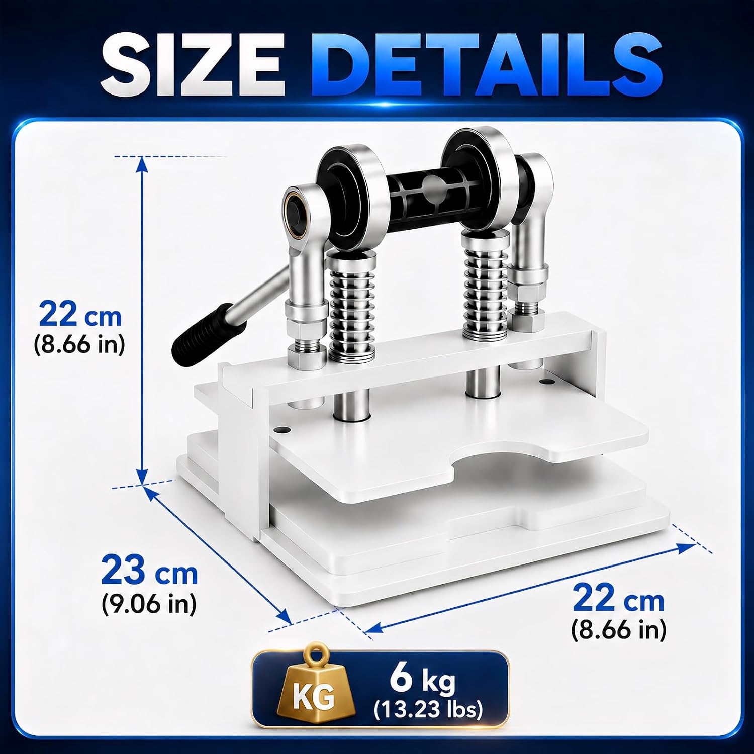 Professional Table Tennis Rubber Cutter | Heavy-Duty Racket Trimming Machine for Round Paddles | Blade-Safe, Factory-Precision with 2 Industrial Tungsten Carbide Blades
