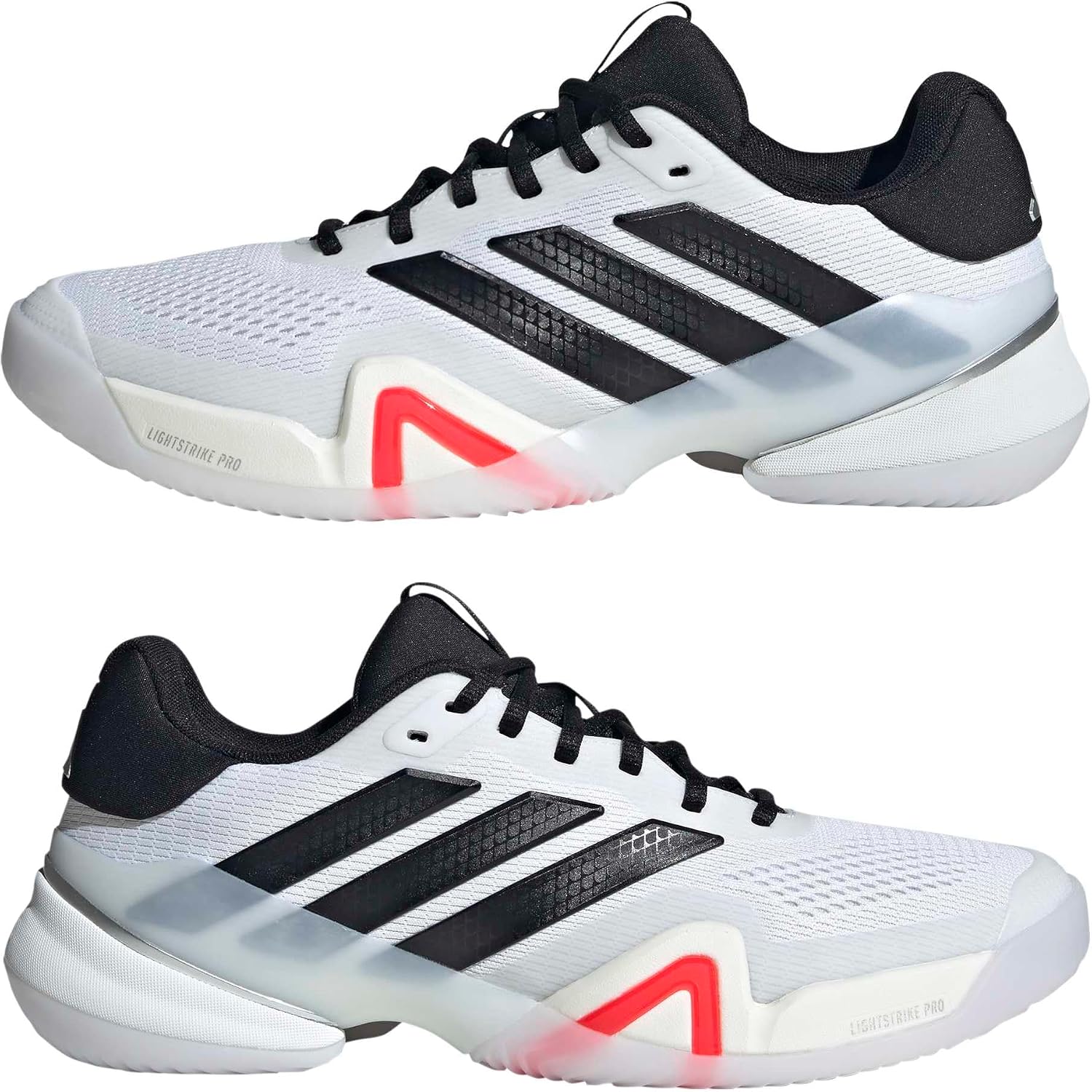 adidas Mens Barricade 14 Tennis Sneakers Shoes - Black, Orange