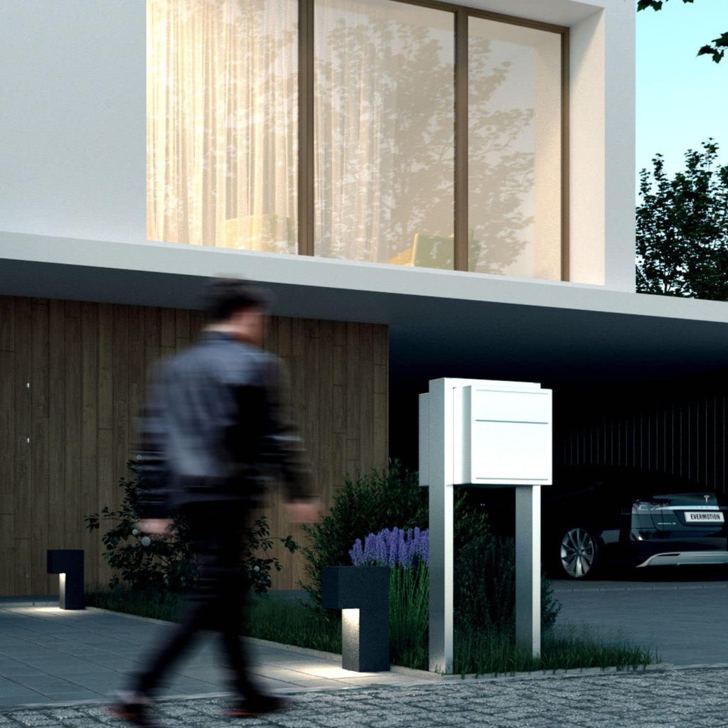 Soprano by Bravios - Modern Stand-Alone Mailbox in Powder-Coated Black