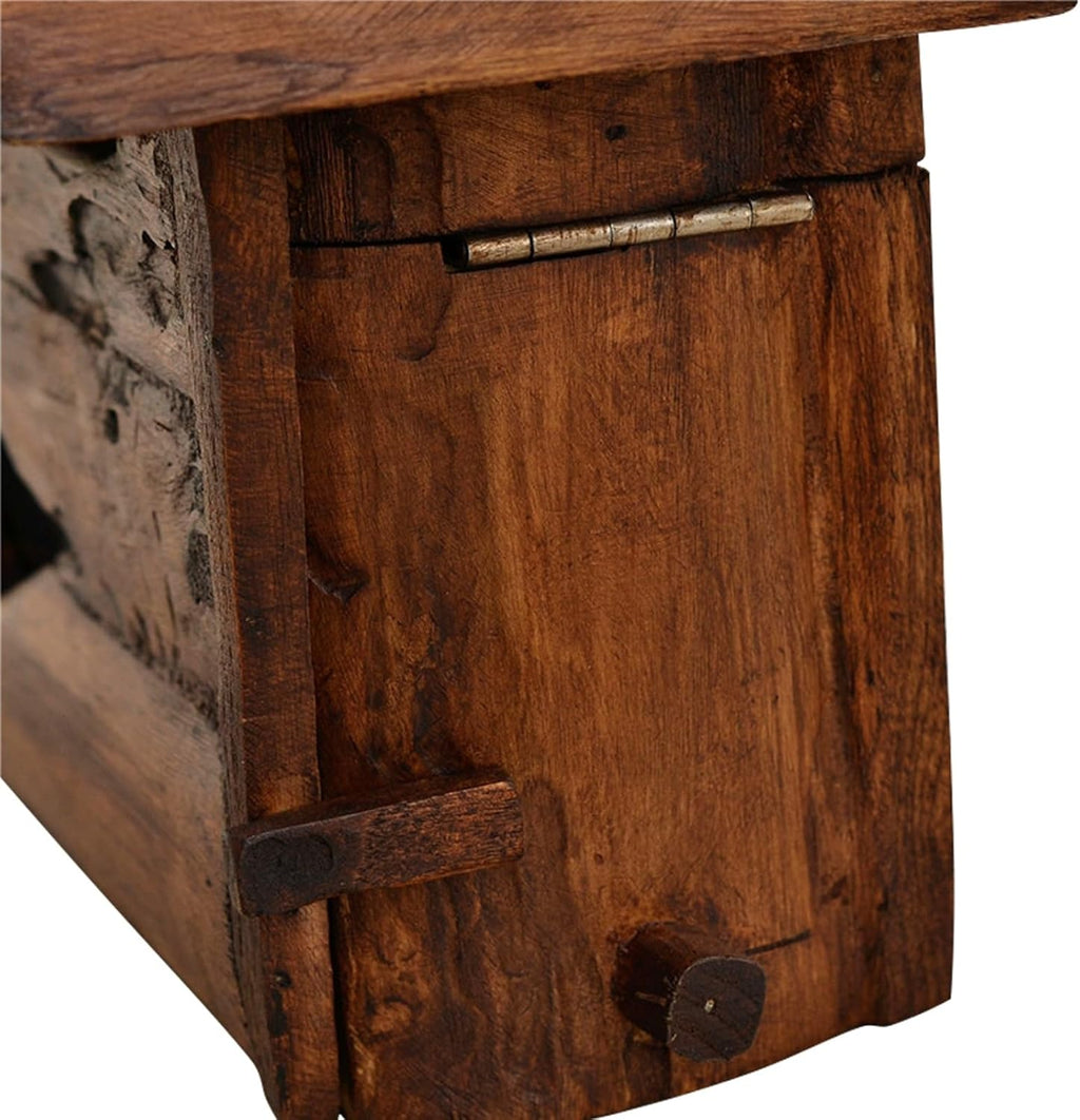 Wooden Cabin mailboxes for Outside, Vintage Mailbox Wall Mount, Rainproof Post Box Small Hanging Suggestion Box House Decor 14 x 6 x 10 Inch