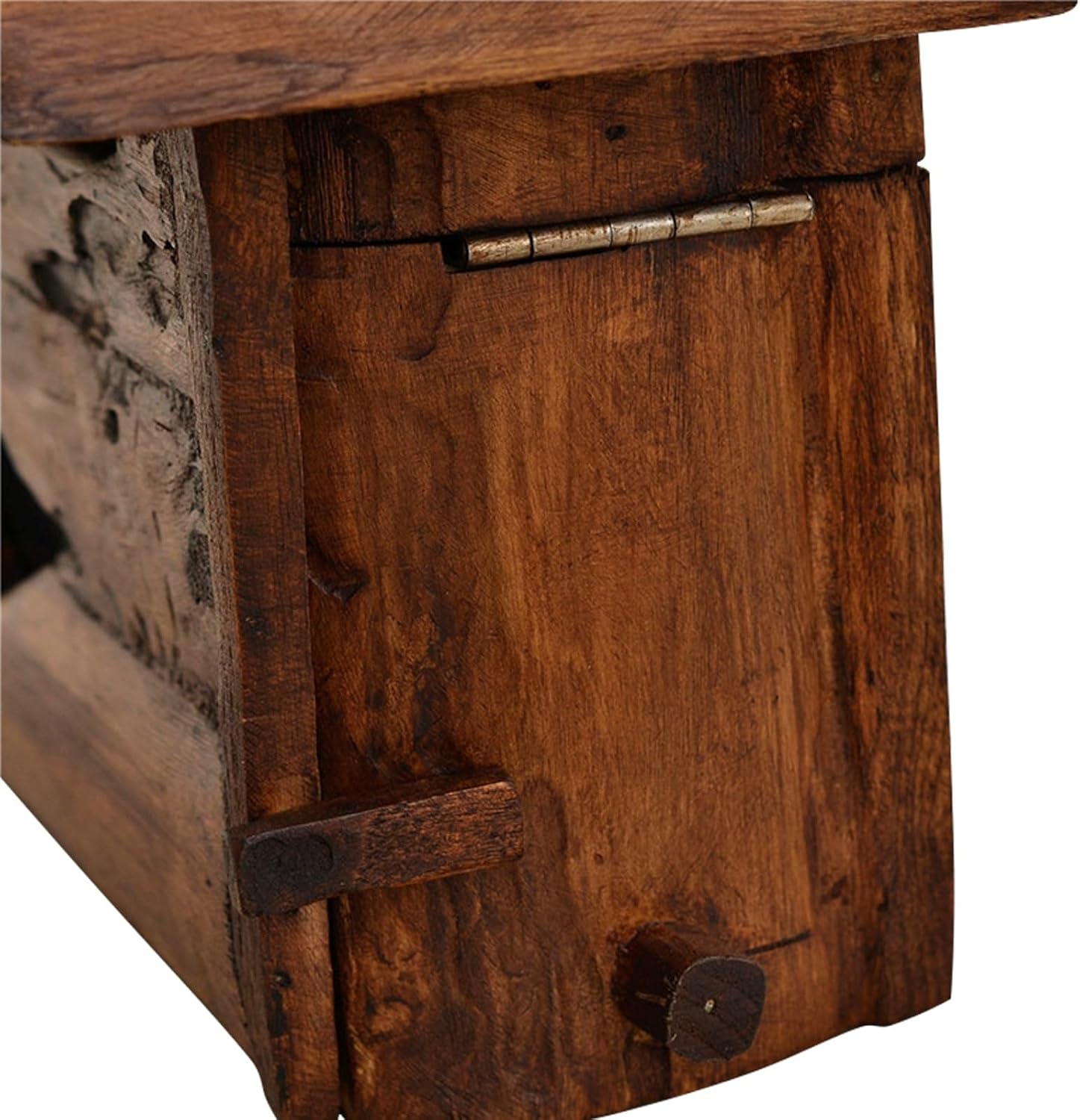 Wooden Cabin mailboxes for Outside, Vintage Mailbox Wall Mount, Rainproof Post Box Small Hanging Suggestion Box House Decor 14 x 6 x 10 Inch