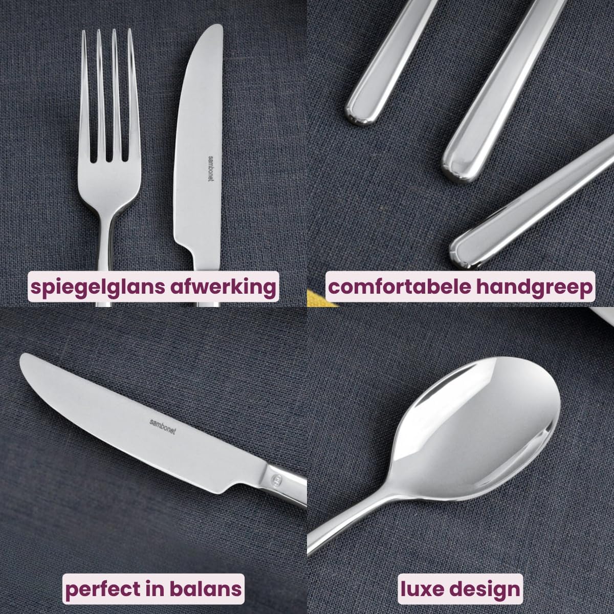 Sambonet Cutlery Set 36 Pieces V.h Stainless Steel