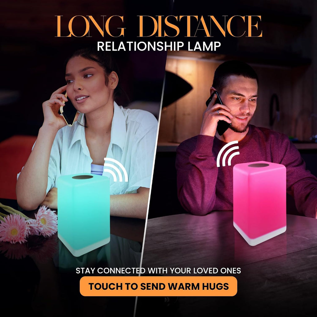 Friendship Lamp FriendLi by Filimin - Subscription Required Wi-Fi LED Light for Long Distance Touch Lamp, Great Gift for Best Friend, Relationship, Family, Unique Gifts, Easy App Setup - Set of 4