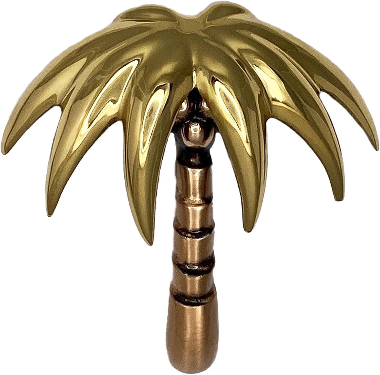 Palm Tree Door Knocker - Brass (Premium Size)
