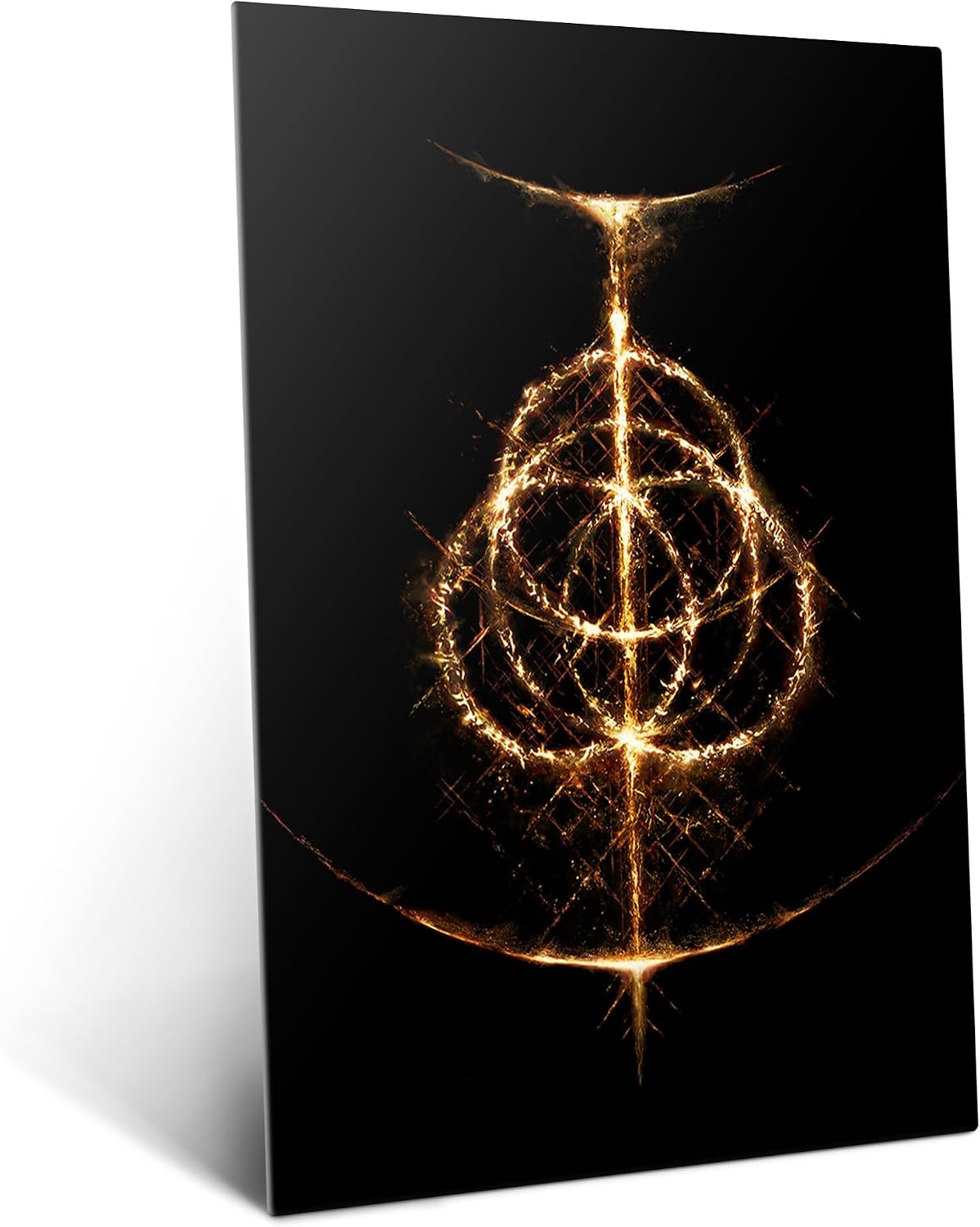 Displate Metal Poster ELDEN RING Rune Wall Art L | Wall-safe magnetic mounting, no drilling or tools. Easy to mount, artwork, wall decor home living room, bedrooms, offices.