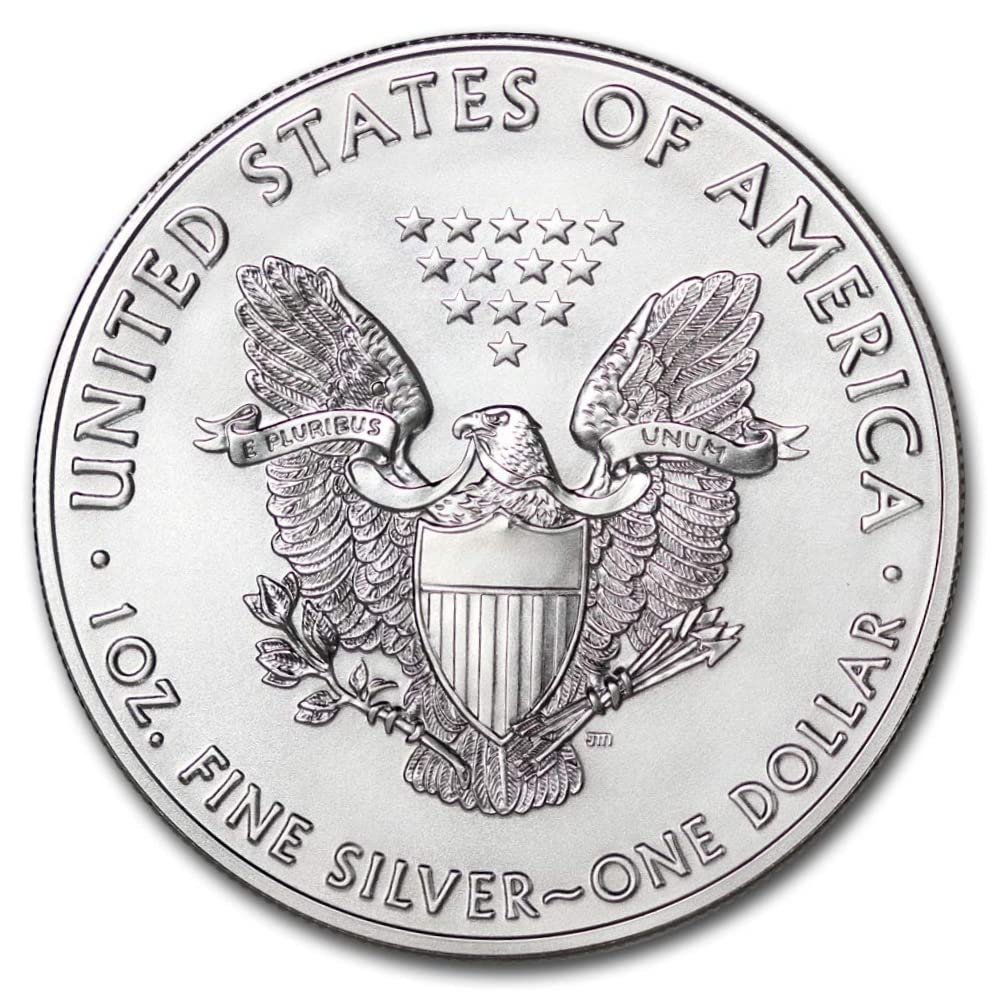 1986 - Present (Random Year) Lot of (5) 1 oz Silver American Eagle Coins Brilliant Uncirculated (Type 1 or 2) with Certificates of Authenticity $1 Seller BU