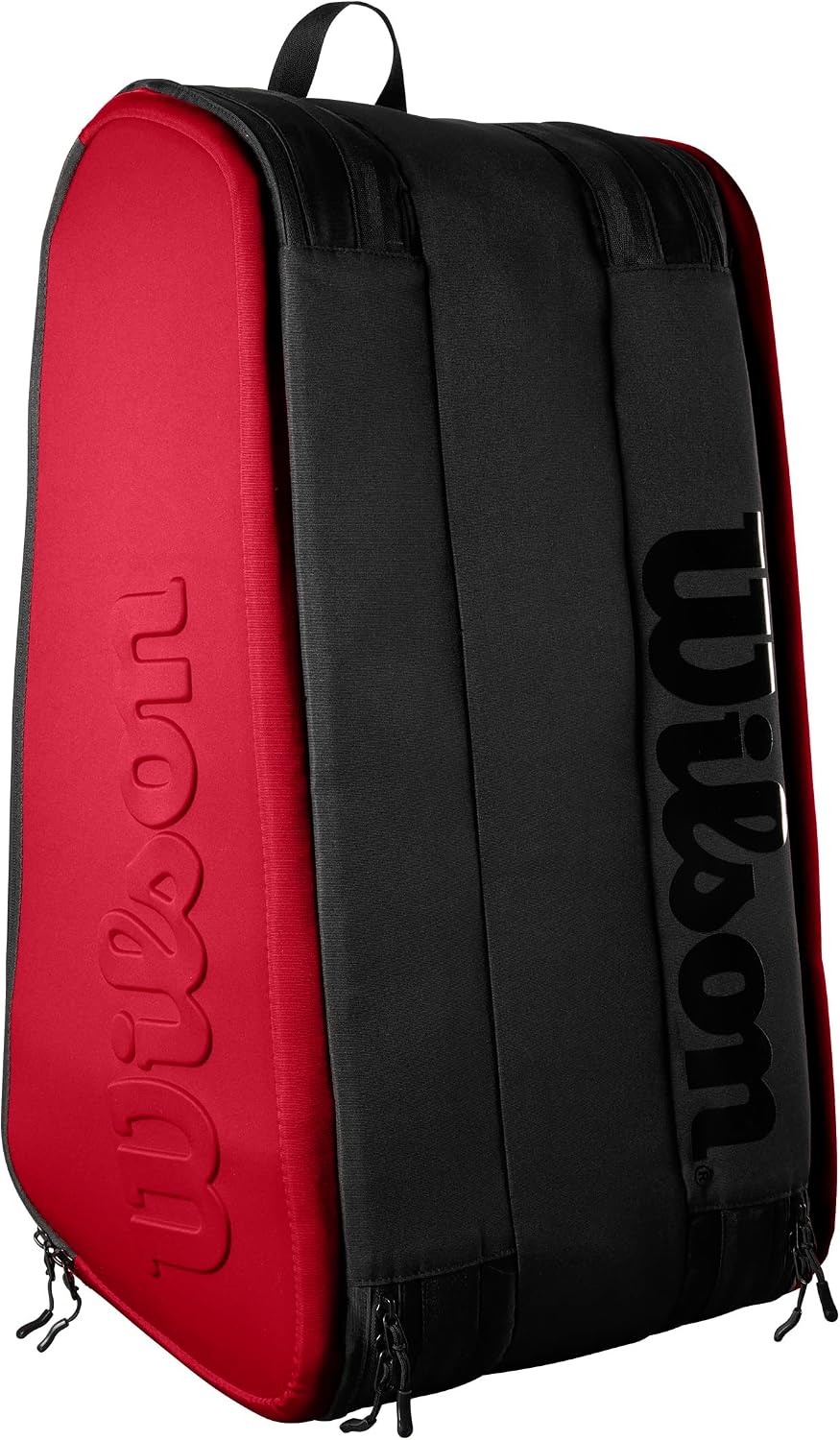 Wilson Clash V2 Super Tour Tennis Racket Bag - Red/Black, Holds up to 15 Rackets