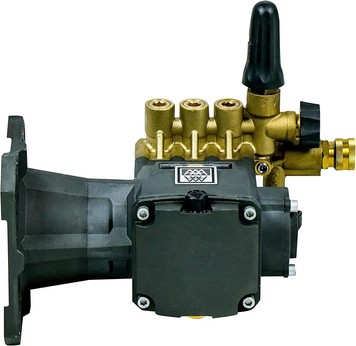 AAA 4400 PSI 4.0 GPM Horizontal Replacement Pressure Washer Pump Kit, 90034 | Industrial Grade Horizontal Triplex Plunger Replacement Pressure Washer Pump Kit, 1' Shaft, Includes Hardware & Siphon Tube