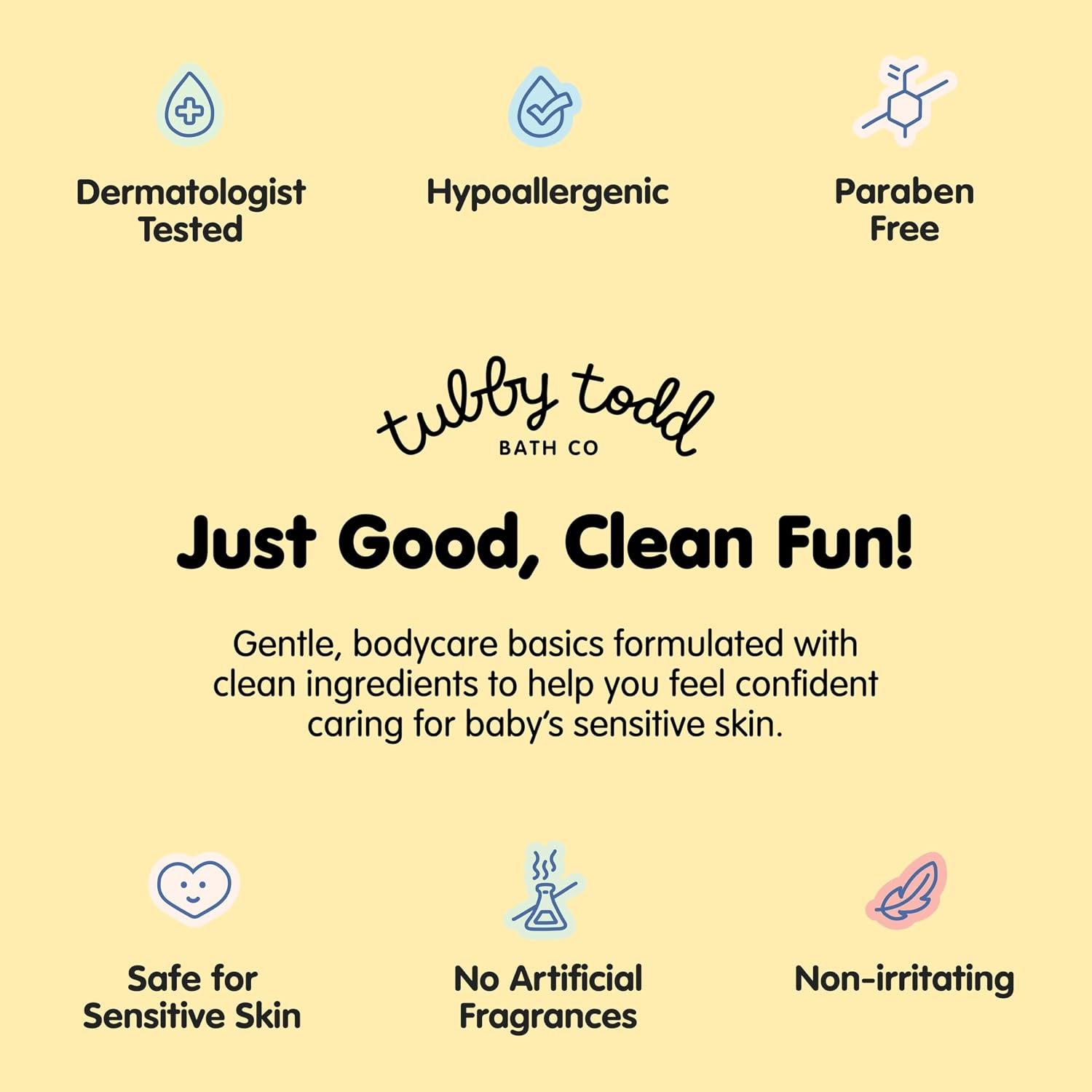 Tubby Todd Baby Bundle Newborn Skin Care Set | Hypoallergenic Hair + Body Wash, All Over Ointment Sweet Cheeks Diaper Paste, Full Size, Lavender Rosemary
