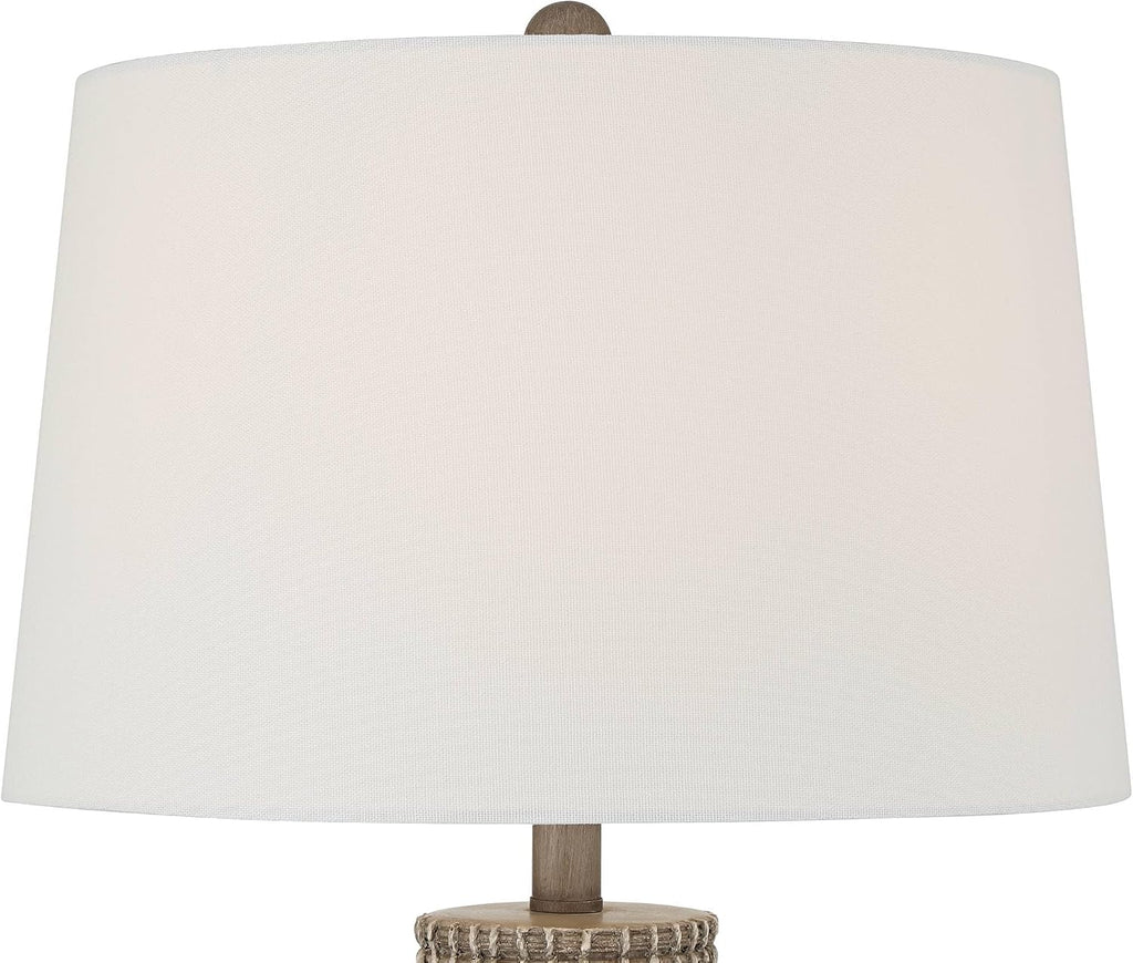 360 Lighting Adelyn 28' High Natural Beige Gourd Table Lamp Set of 2