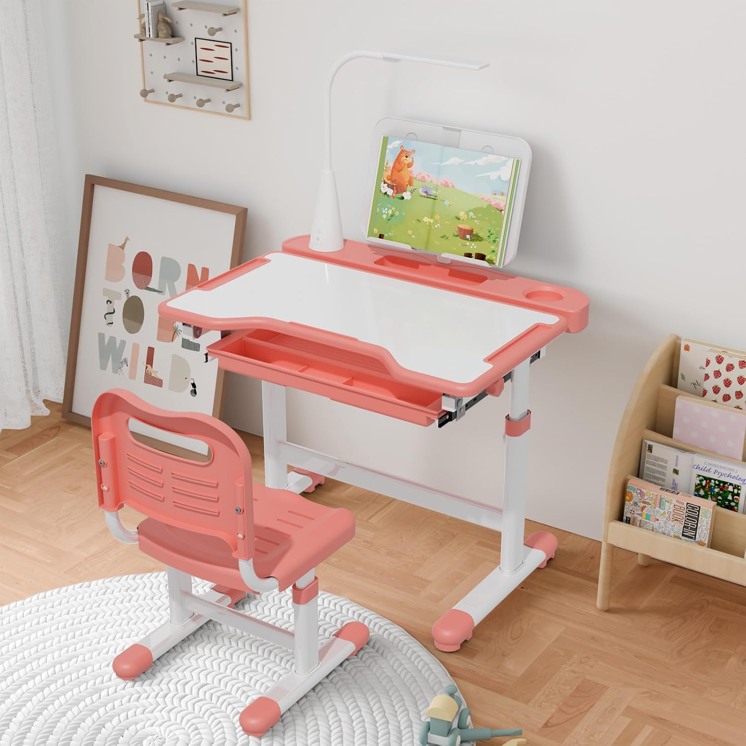 BIERUM Kids Ergonomic Study Desk and Chair Set