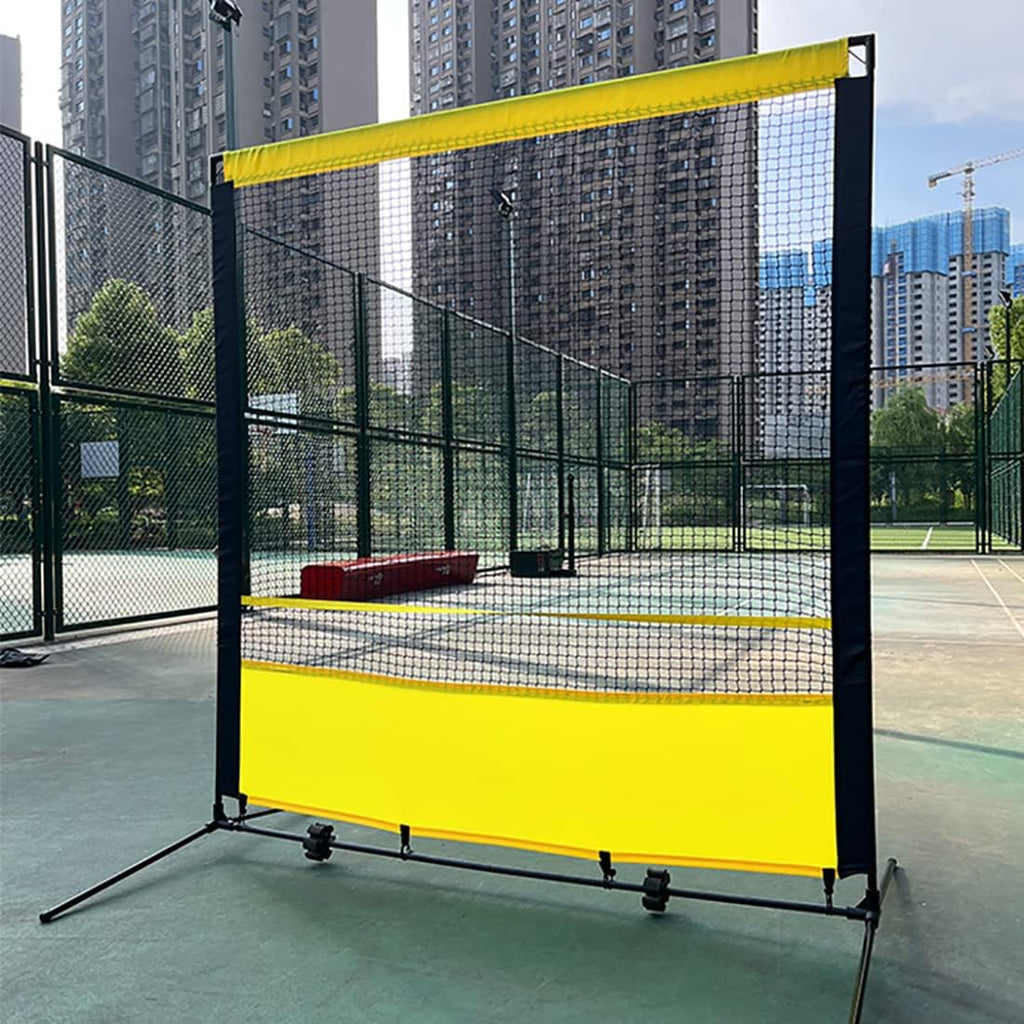 Portable Tennis Rebounder Tennis Practice Wall for Indoor & Outdoor Training Training Equipment Tennis Rebound Net (6x6.7ft)