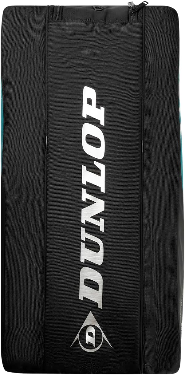 Dunlop Sports SX Performance Tennis Bag, Black/Yellow/Teal - 8-Racket