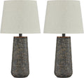 Signature Design by Ashley Chaston Casual Modern Table Lamp Set, 2 Count, Antique Bronze Finish