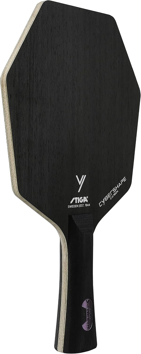 STIGA Cybershape Carbon Table Tennis Blade | Ping Pong Paddle - Unique Design for Larger Hitting Area & Increased Control - Competition Approved
