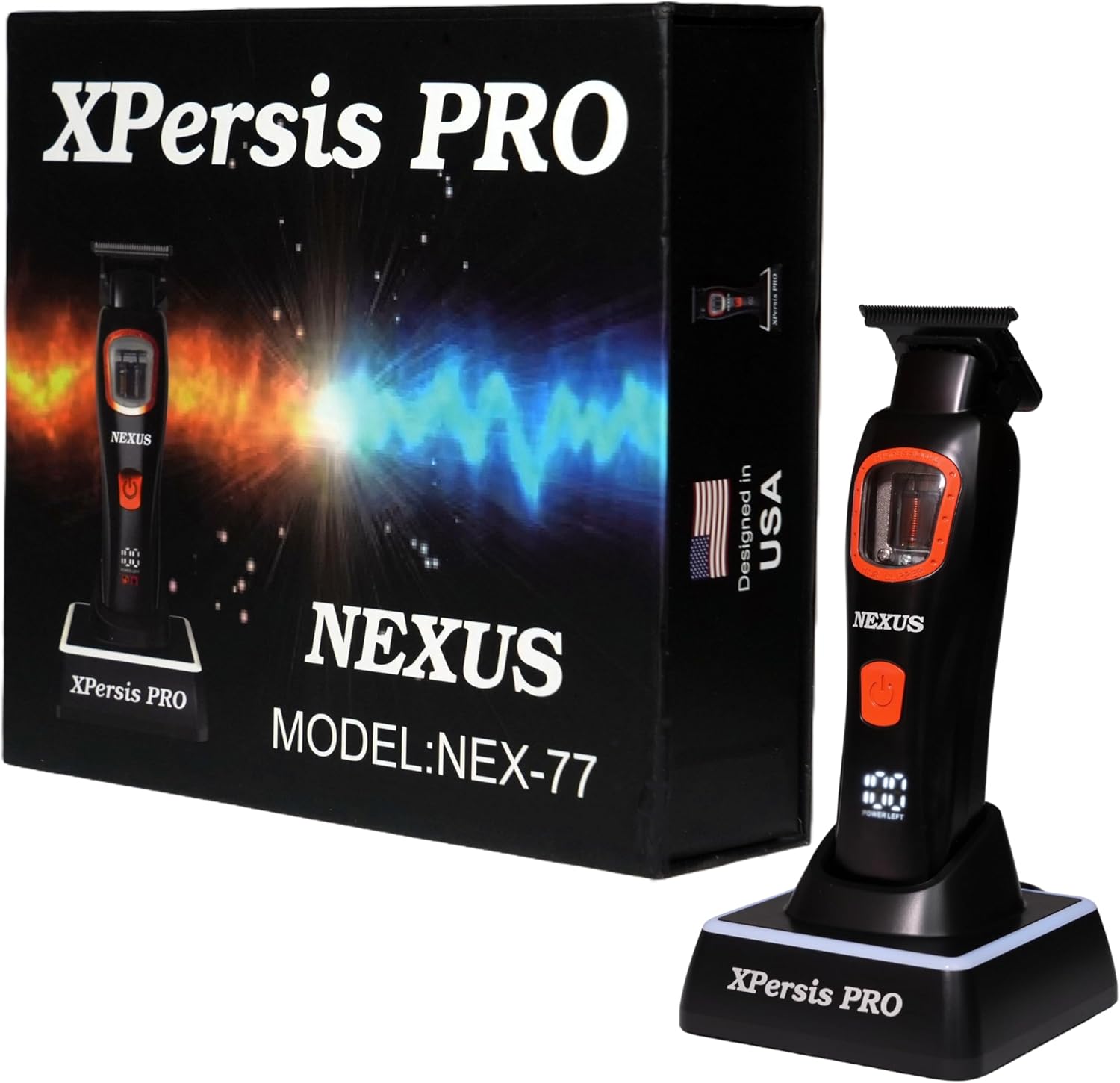 PRO Nexus Barber Hair Clipper and Trimmer for Men Vector Motor Dual Coil 9000 RPM Low Vibration