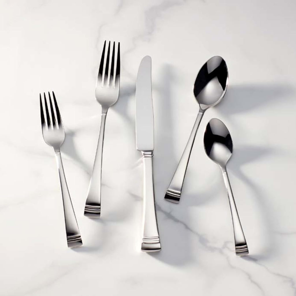 Lenox 828373 Federal Platinum Frosted 20-piece Flatware Set, Service For 4 (Frosted, 20-Piece)