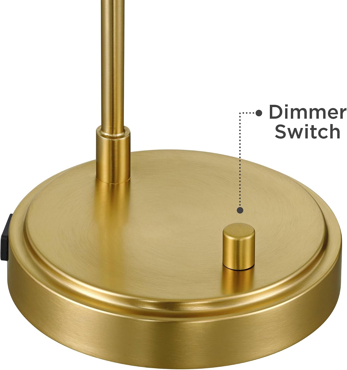 360 Lighting Kelowna 25' High Modern Desk Lamp with USB Charging Ports A+C and AC Power Outlet Gold Antique Brass Finish Metal White Globe Shade Home Office Living Room Bedroom