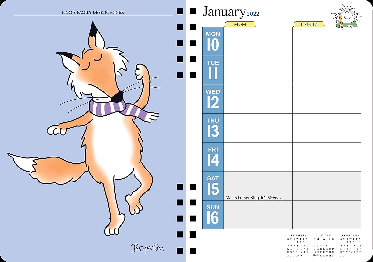 Mom's Family Desk Planner 2022