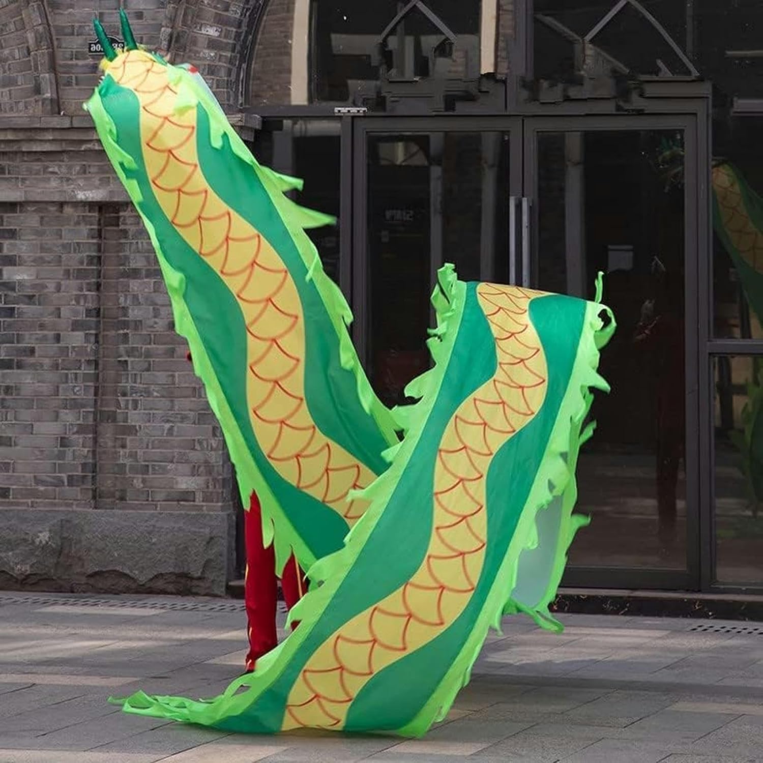 Chinese Dragon Dance 3D Dragon Ribbon Streamer Traditional Colourful Chinese Dragon Dance Colorful Dragon Silk 6m/8m Fitness Dragon Dance Interesting