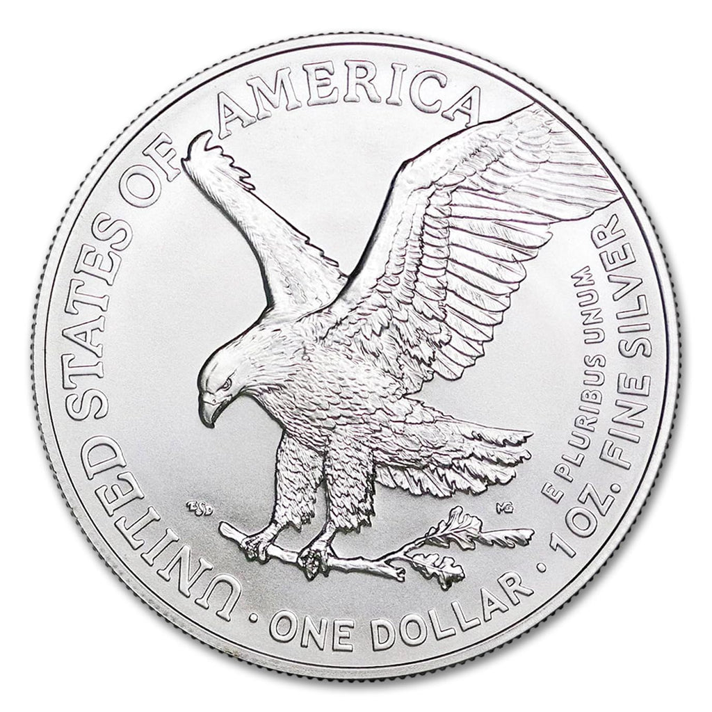 2025 - Lot of (10) 1 oz American Silver Eagle Coin Brilliant Uncirculated (Eagle Privy) with Certificates of Authenticity $1 Seller BU
