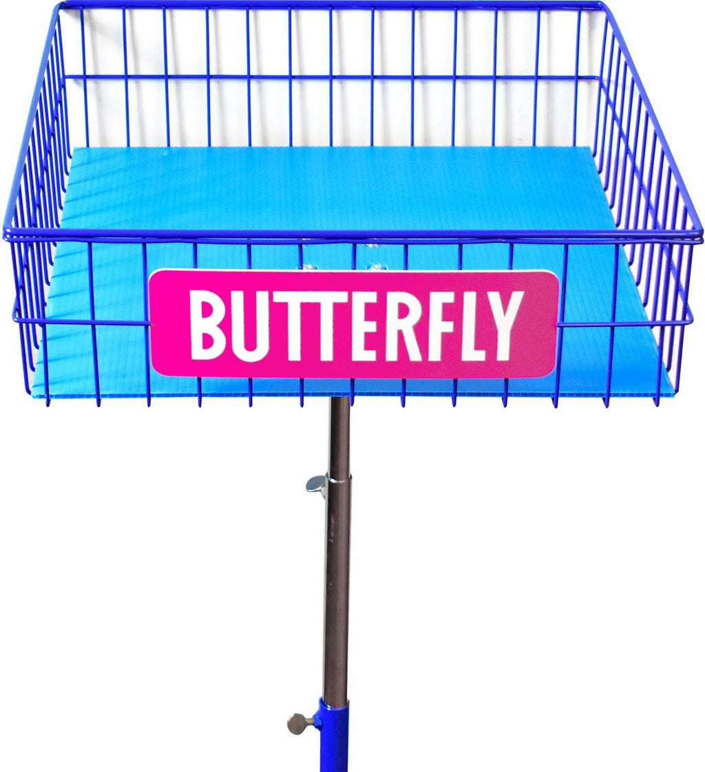 Butterfly Ball Trainer – Table Tennis Ball Holder for Training – Four Wheels Allow the Ball Trainer to Easily Move Around with You – Adjustable Height – Locking Wheels