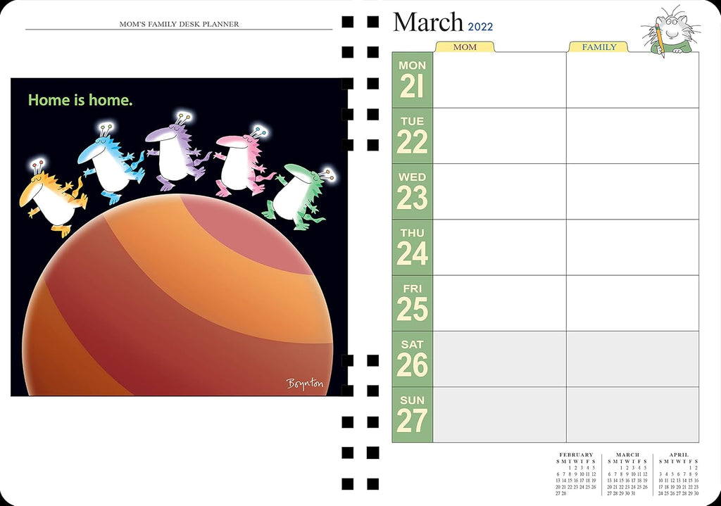 Mom's Family Desk Planner 2022