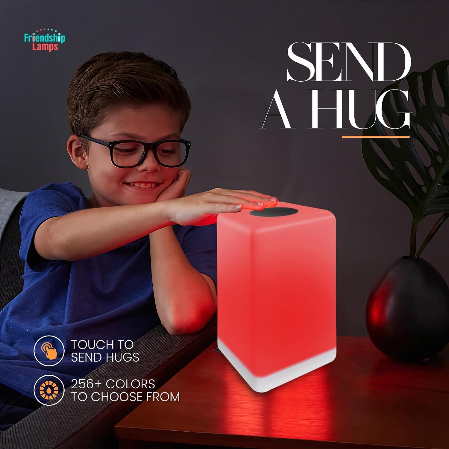 Friendship Lamp FriendLi by Filimin - Subscription Required Wi-Fi LED Light for Long Distance Touch Lamp, Present for Best Friend, Relationship, Family, Unique Gifts, Easy App Setup - Set of 6